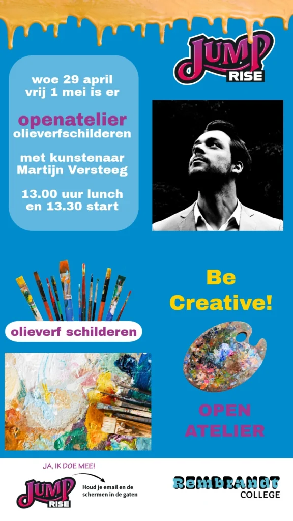 Lenteschool olieverf schilderen